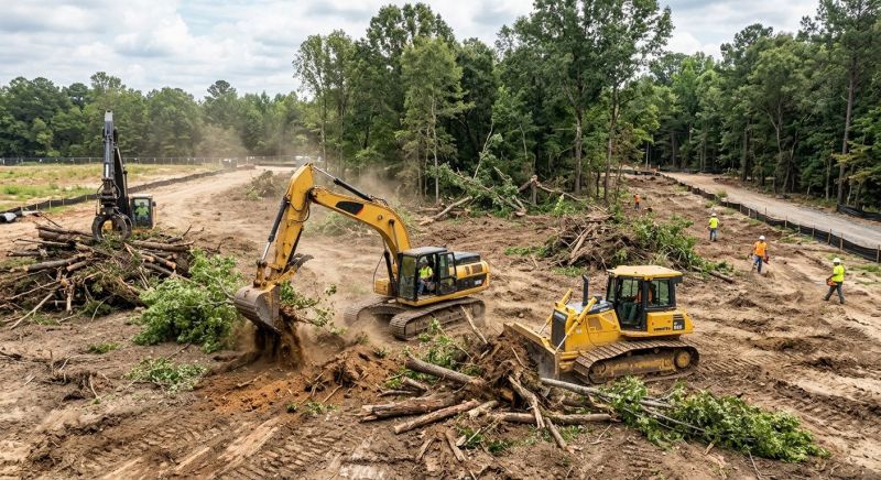 Commercial Site Clearing in Gwinnett County, GA