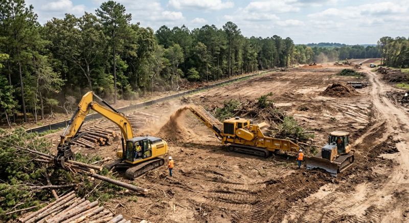 Commercial Site Clearing in Gwinnett County, GA