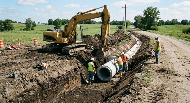 Ditch Installation in Houston, TX